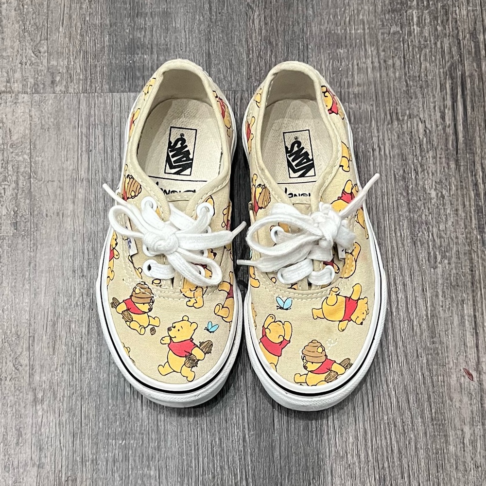 Vans Cream and White Winnie the Pooh Shoes - Picture 3 of 7